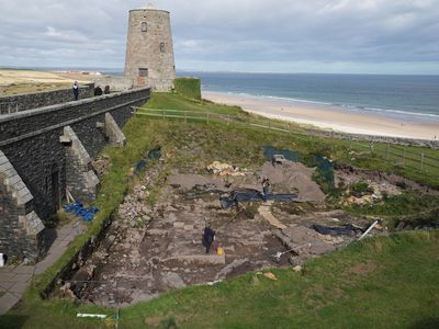 Volunteers at Bamburgh Castle discovered the foundations of an ancient roundhouse.