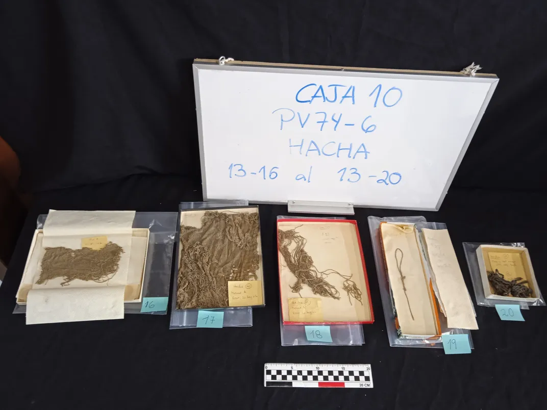 Archaeological specimens from Rowe's collection