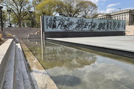 Rendering of the National World War I Memorial's wall of remembrance, which is set to be installed in 2024