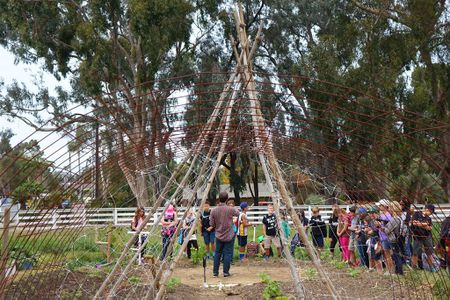 The farm at Coastal Roots Farm, a more traditional community garden. Coastal Roots Farm recently added an eight-acre forest garden to its offerings.