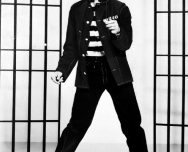 Elvis Presley promoting Jailhouse Rock, the 1957 movie that helped to make his–and Parker’s–fortune.