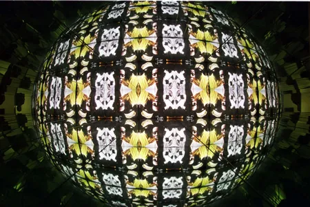 Theo Eshetu's video installation, "Brave New World II," is on display at the African Art Museum.
