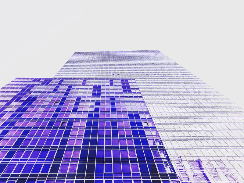 Purple building in New York City. Smithsonian Photo Contest