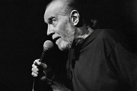 Comedian George Carlin, who died in&nbsp;2008, performing a standup routine in Cheyenne, Wyoming, in 1992