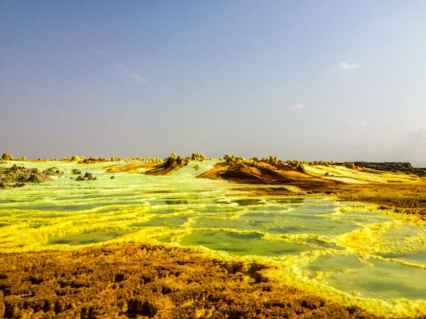 Sulfur springs in Ethiopia's Danakil Depression. thumbnail