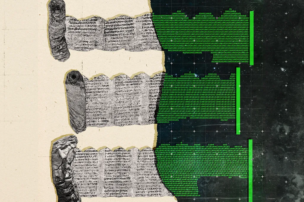Vesuvius scrolls illustration