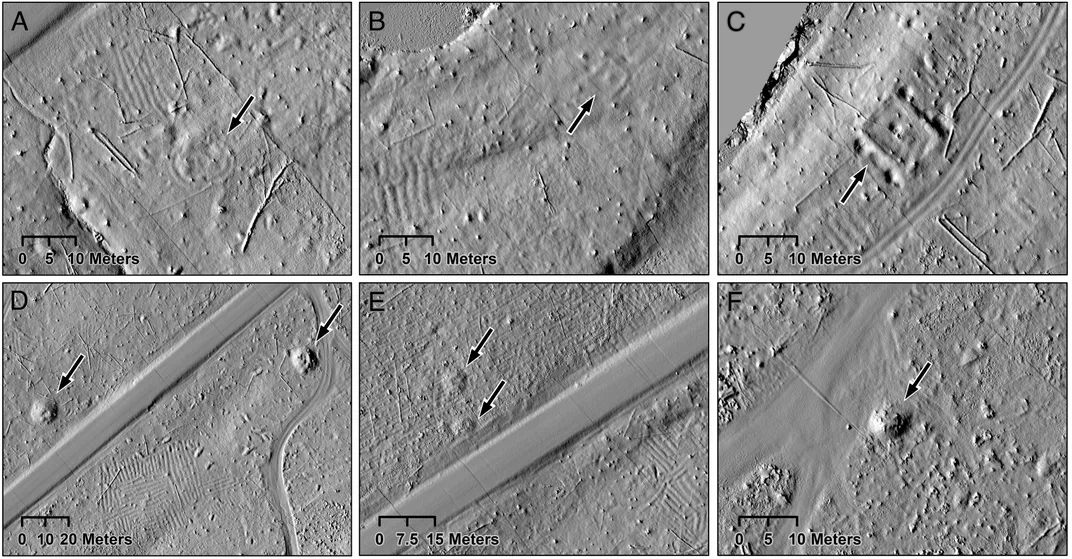 Overhead lidar view of shapes