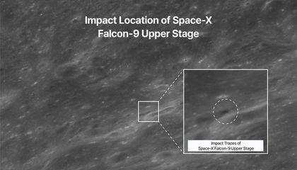 A SpaceX Rocket Part Just Slammed Into the Moon, Creating a Dust Plume and Crater. Here's What Some Scientific Instruments Saw