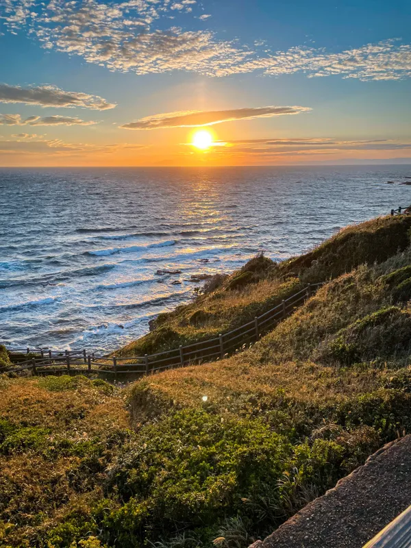 Pacific Ocean and sunset thumbnail