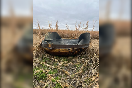 The farmer who found the object suspects it had been there for about six weeks.