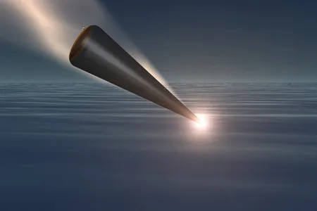 The pointy designs won: Artist’s conception of a Minuteman III reentry vehicle.