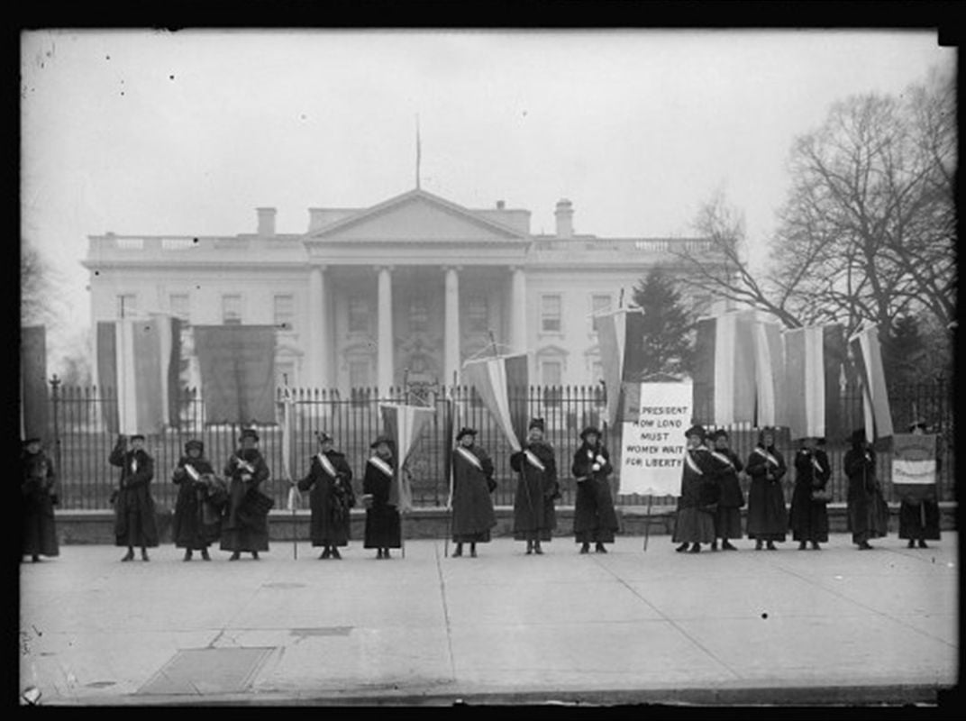 Suffragists picketing
