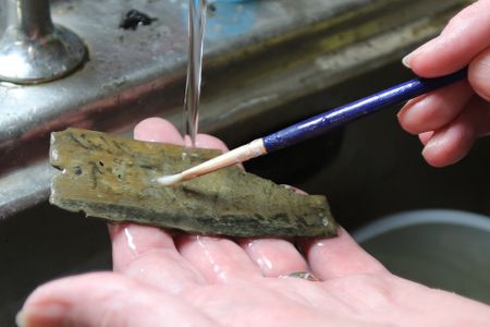 One of the tablets found at the fort