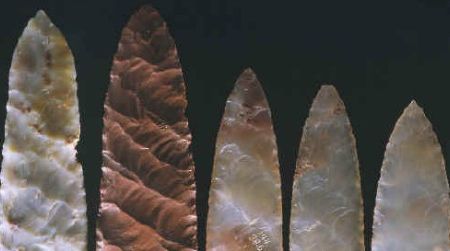 The Clovis people were known for their distinctive stone arrowheads.