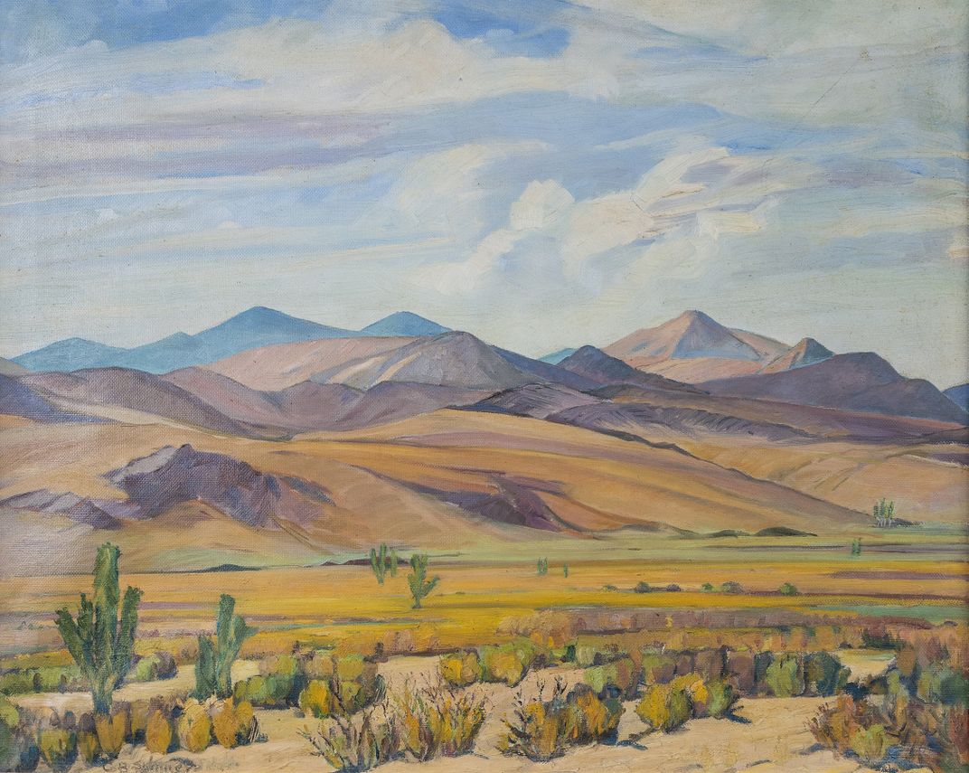 Charlotte Skinner, End of the Range, not dated, oil on canvas