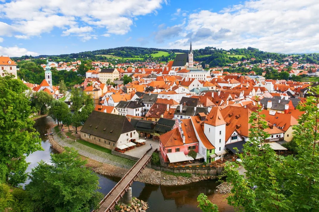 The World Heritage site of Cesky Krumlov, Czech Republic