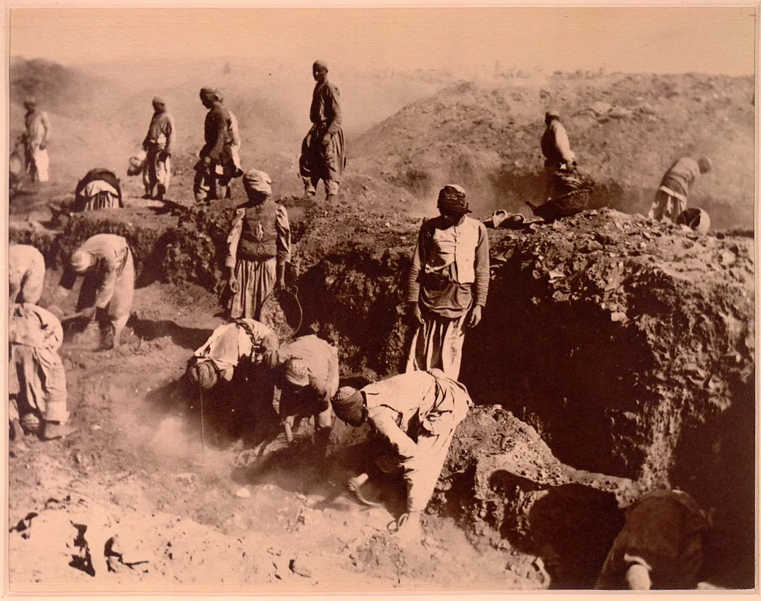 Excavations at Oxyrhynchus, where papyri containing the Sortes Astrampsychi were found