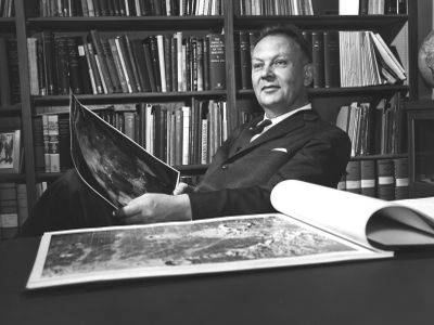 Gerard P. Kuiper, founder of the University of Arizona Lunar and Planetary Laboratory.