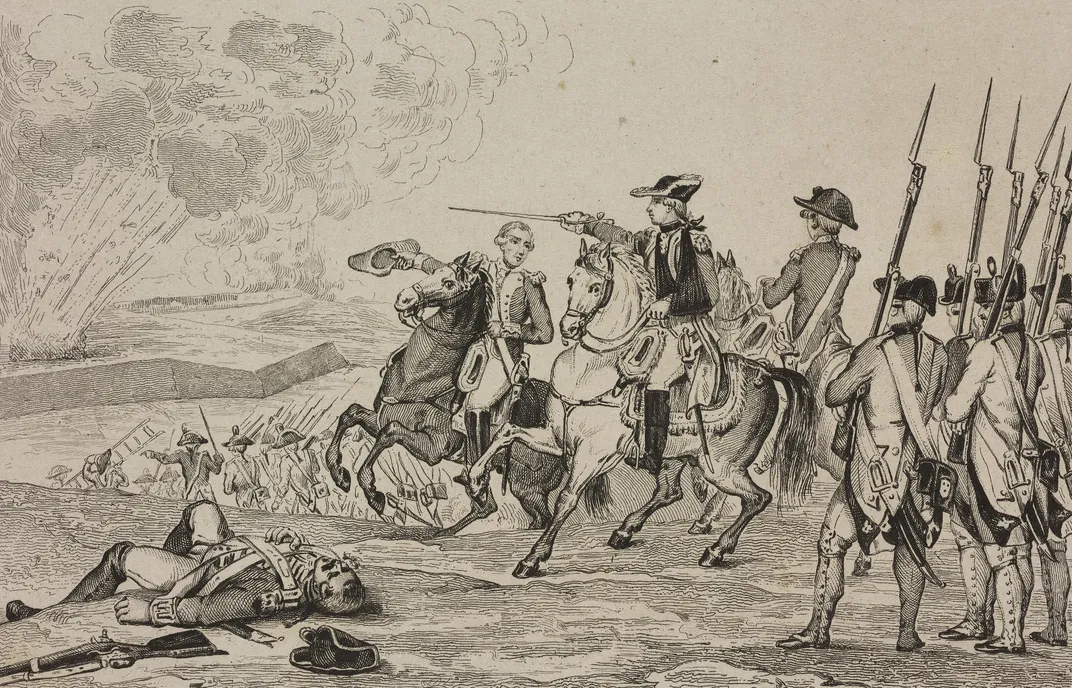 The 1781 Siege of Pensacola illustration