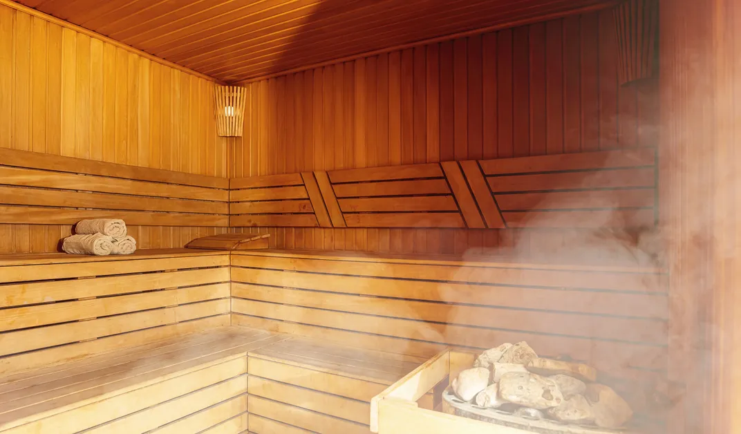 A traditional Finnish sauna