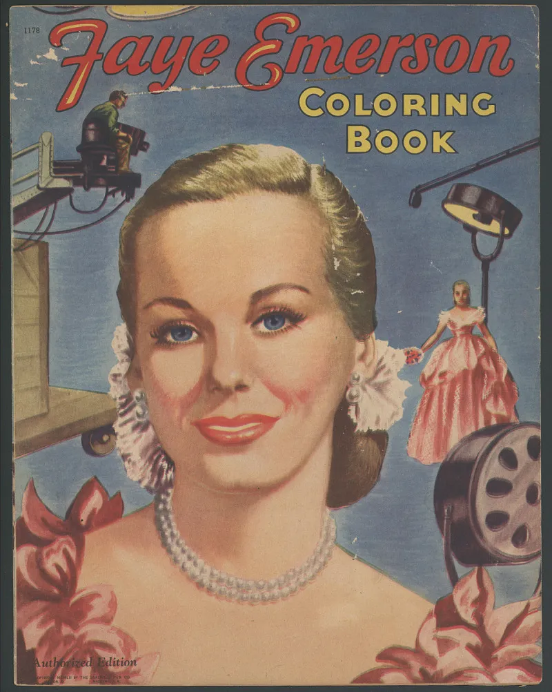 Faye Emerson Coloring Book, The Saalfield Publishing Co., 1952