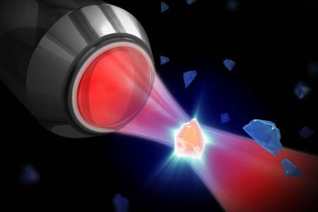 The TEQ experiments will attempt to induce a quantum collapse with a small piece of silicon dioxide, or quartz, measuring nanometers across—tiny, but much larger than individual particles.