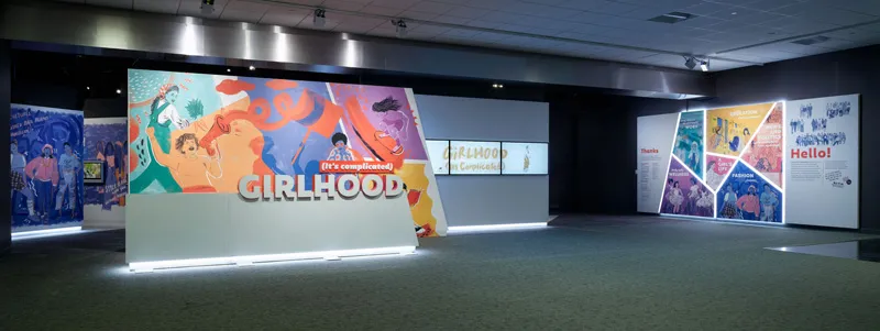 Entrance of "Girlhood" exhibition