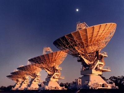Radio telescopes could be used to send a message, but would the message be heard? 