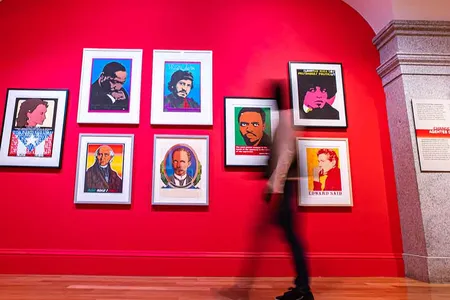 Among the offerings at the Smithsonian American Art Museum, reopening today, is the vibrant exhibition "¡Printing the Revolution! The Rise and Impact of Chicano Graphics, 1965 to Now."