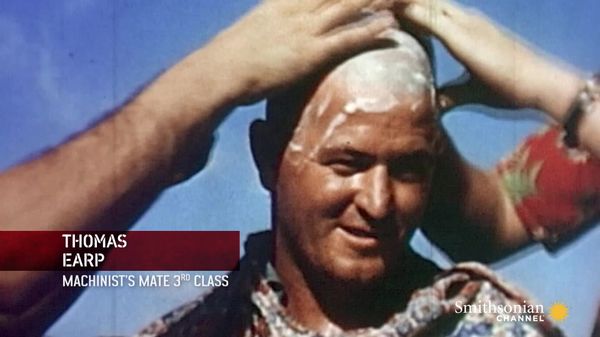 Preview thumbnail for Rare Color Footage of WWII Navy Hazing Rituals