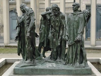 The city of Calais commissioned French sculptor Auguste Rodin to create&nbsp;Les Bourgeois de Calais&nbsp;in 1884.

