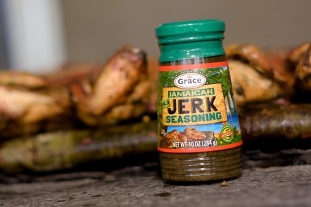 Many U.S. grocery stores carry marinades and seasonings from Jamaican companies.