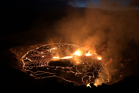 Kīlauea has an elevation of 4,009 feet and a magma system that reaches 37 miles below the ground. The volcano is the youngest&nbsp;and most active on the Hawaiian Islands.


&nbsp;