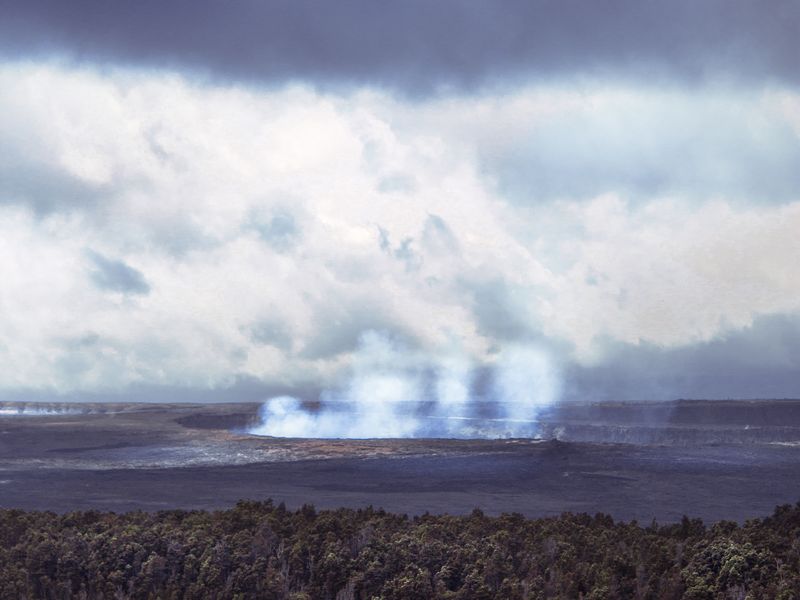 Sulfur smoke emerging from Kïlauea Volcano, Hawaii. Smithsonian Photo