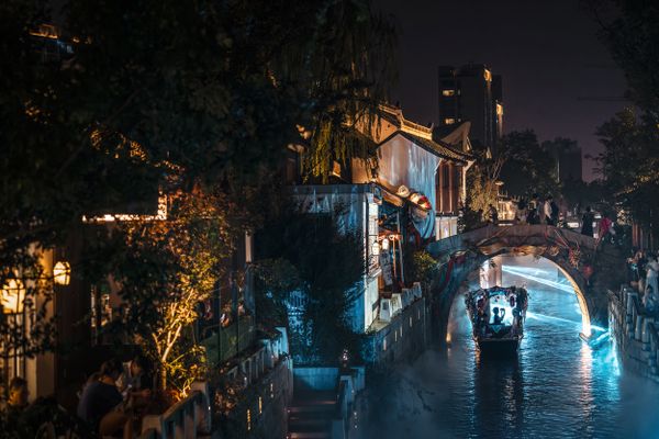 Water Town At Night thumbnail