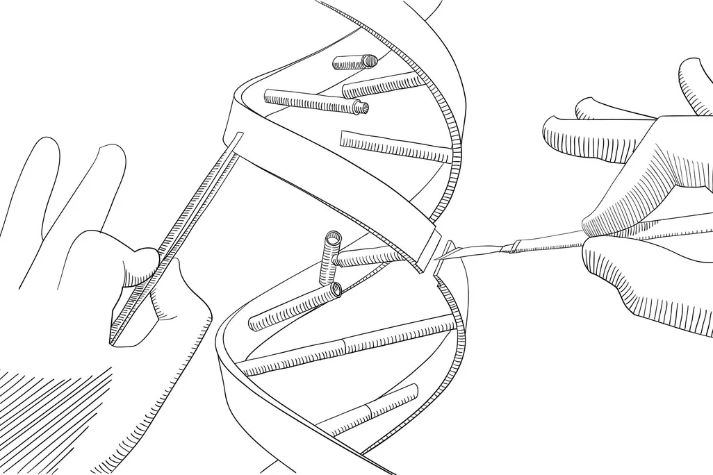 DNA editing illustration