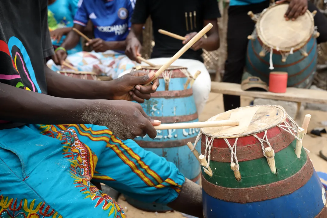 Traditional drummers of southern Ghana