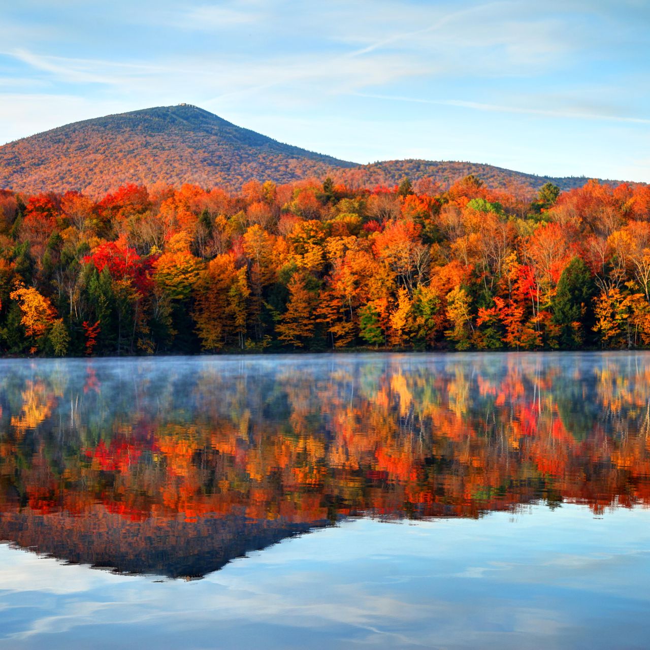 See Where Brilliant Fall Foliage Will Peak Across the Country in This Map, image size:1280x1280