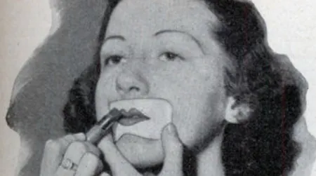 Lipstick stencil, 1920s