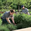 Gardeners in the Flight Garden