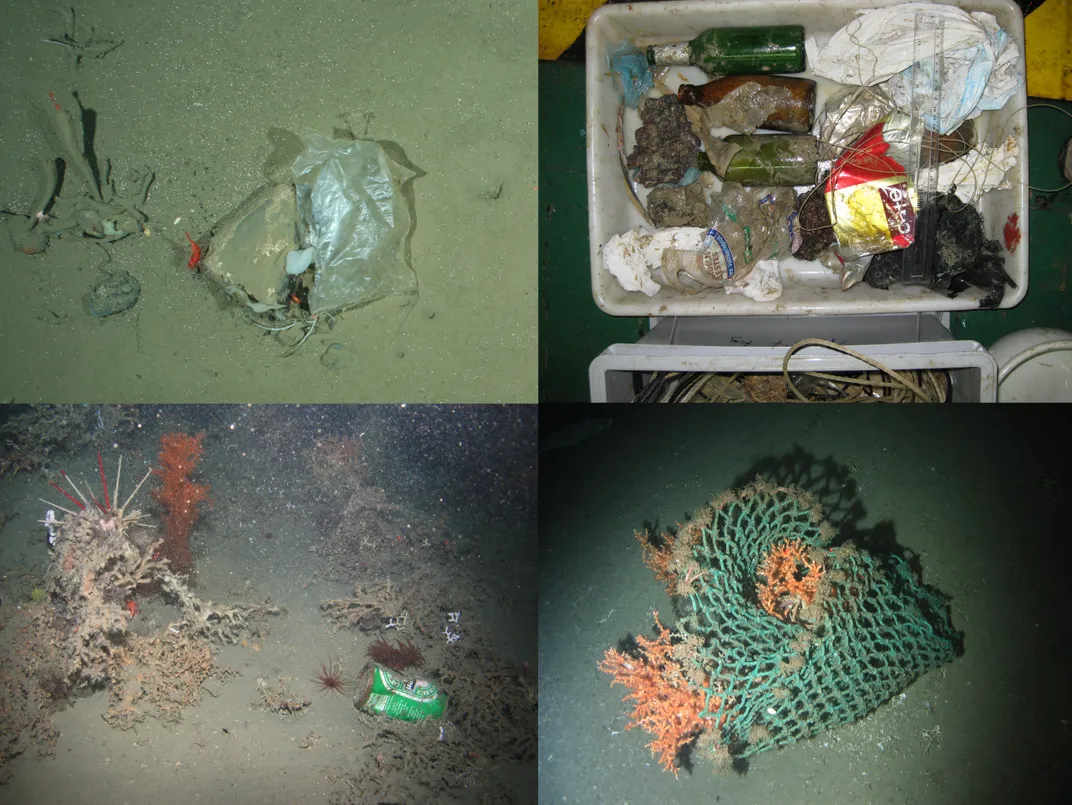 garbage in the ocean