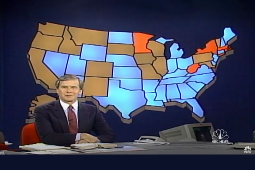 NBC News' 1988 electoral map