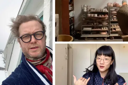 The minute-or-so videos offer philosophy, empathy or simply updates on what artists (above: Ragnar Kjartansson and Christine Sun Kim) are up to while quarantined.