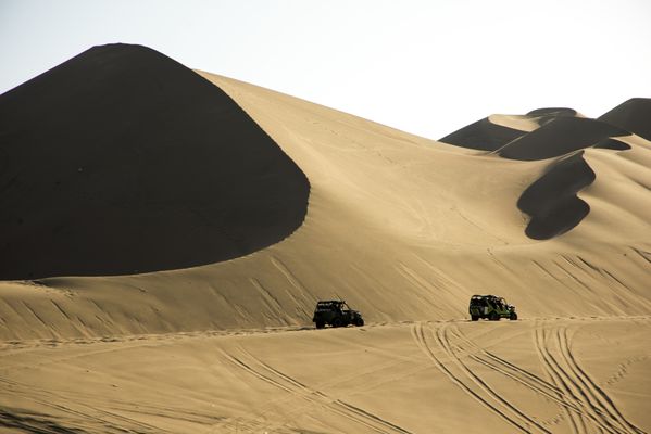 Dune buggies in peruvian desert Ica Peru thumbnail