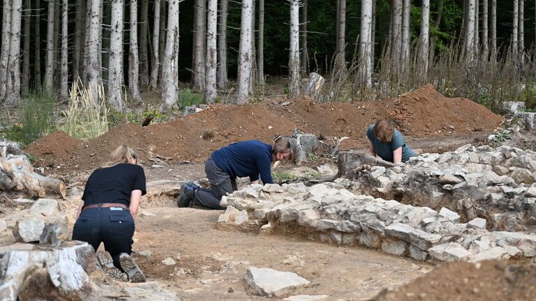 Just Inches Below the Forest Floor, Archaeologists in Germany Unearthed a Roman Temple Likely Dedicated to Mars, the God of War
