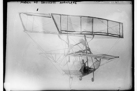 The Library of Congress is full of interesting, historical photographers, some of which have little to no information describing the image. They posted this photo showing a "Model of Shillcutt Aeroplane" to their Flickr Commons page, and lucked into some source information provided by a knowledgeable commenter, including that this interesting aircraft design was patented by Alburt A. Shillcut in 1912. You can see many other airplane photos from the Library's archives here.

Image courtesy Library of Congress
