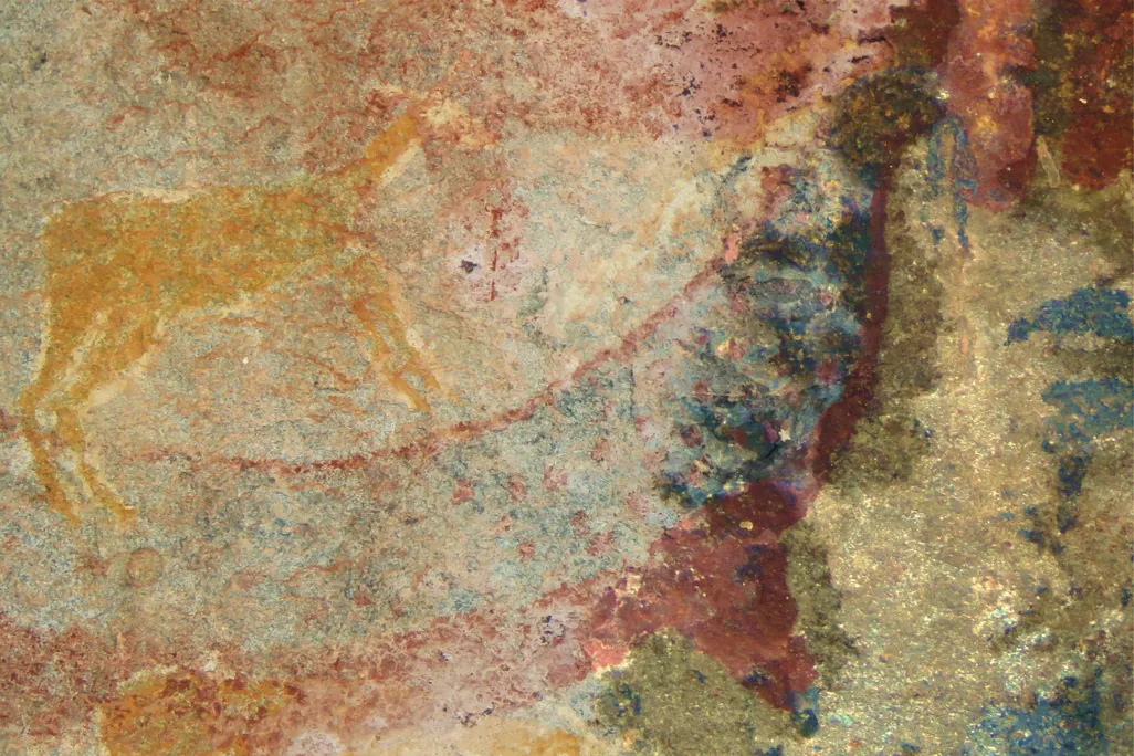 Horned Serpent Panel painted by the San people