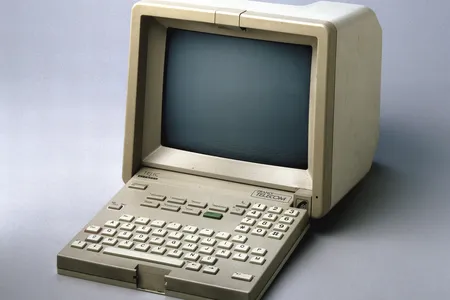 An early Minitel terminal made in France and introduced in the early 1980s