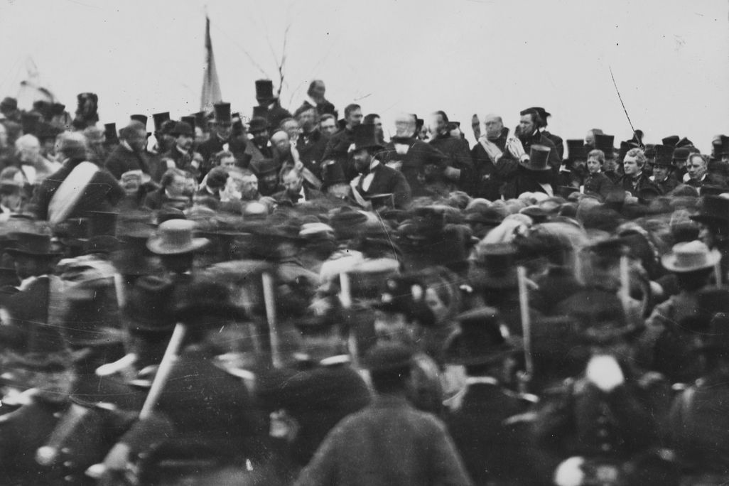 One of just two confirmed photographs of Abraham Lincoln at Gettysburg on the day of his address