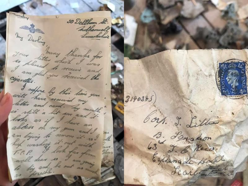 Letter and envelope